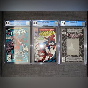 SOLD!! BUNDLE of AMAZING SPIDER-MAN KEY SLABS #344, #361, #365 CGC 7.5, 8.5, 9.4